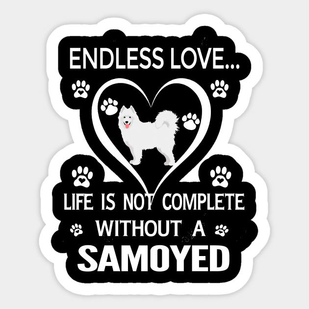 Samoyed Lovers Sticker by bienvaem